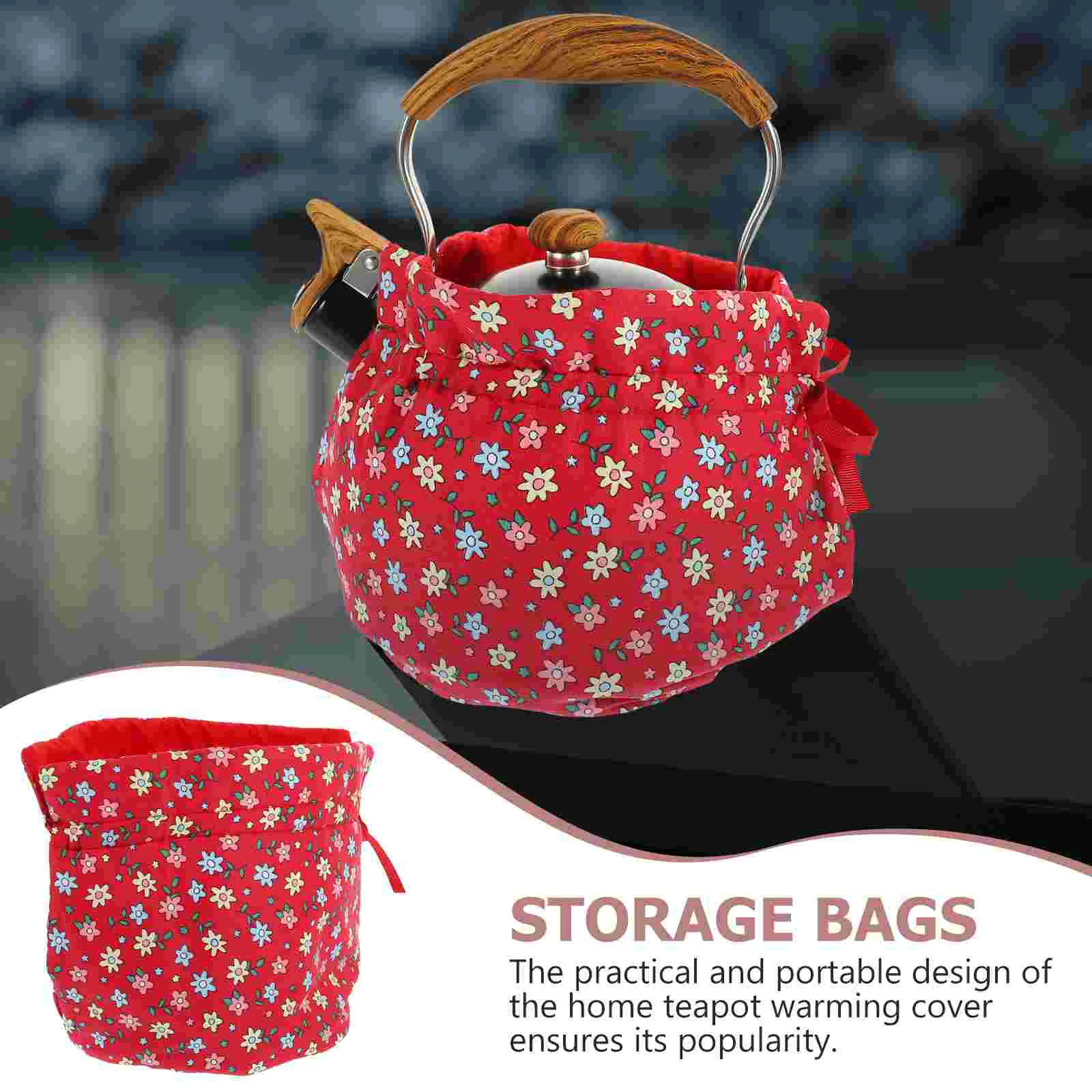 Thermal Tea Cosy Quilted Cozy Teapot Insulation Cover Kettles Protective Keep Warm Comfortable Cotton