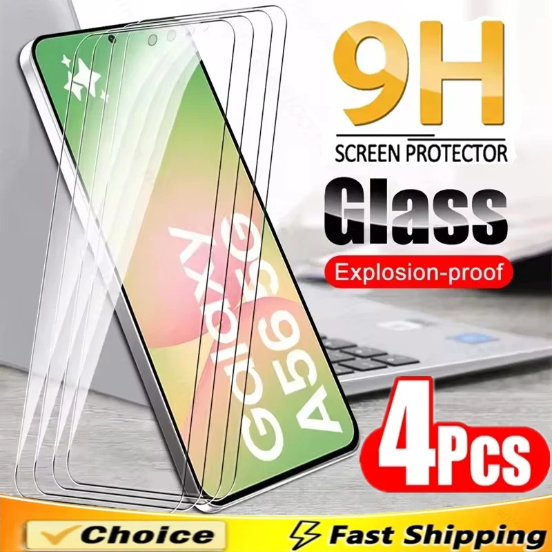

4Pcs Screen Protector for Samsung A56 A55 A36 A35 A54 A53 A52 A34 A33 A16 A13 A14 A15 A52S A32 A26 A51 S10E S20FE Tempered Glass