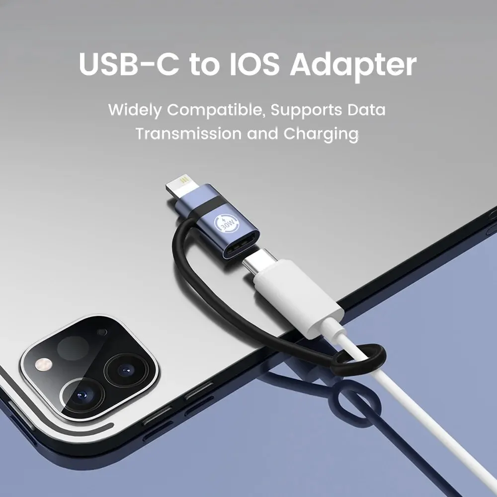 OTG USB C Adapter For IOS Lightning Male to USB 2.0 Adapter Female Connector 3A Fast Charging Converter for iPhone 14 Pro Laptop