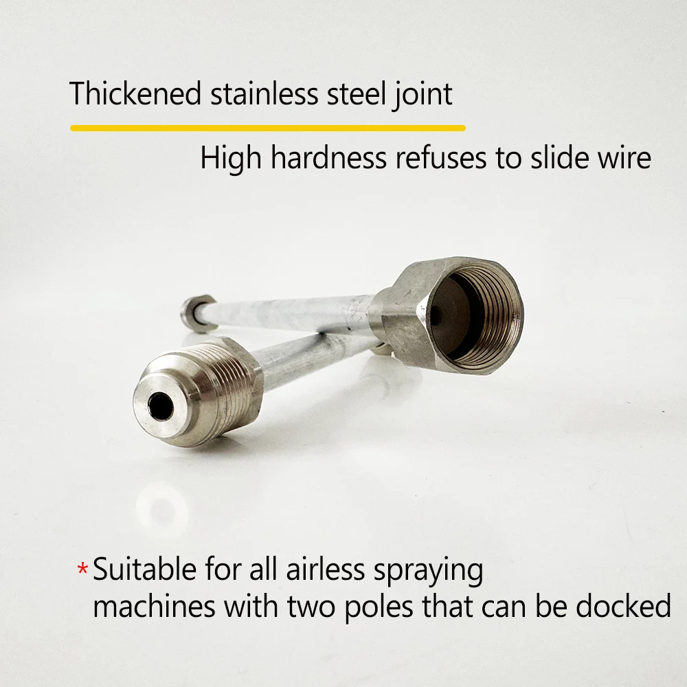 For All Airless Paint Sprayer Extension Rod 20/30/50/75/100/120/150 cm High Pressure Airless Stainless Steel Extend Rod