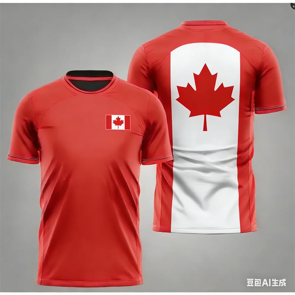 

Men's T-Shirt Canada jersey Fashion Graphic Tees Outdoor t shirt for man Casual Men's Short Sleeve Tops Quick-Drying y2k clothes