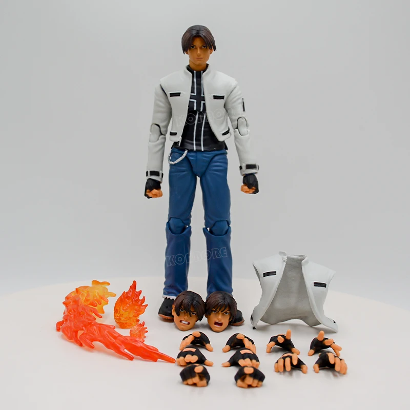 18cm 2002 Unlimited Match Kyo Kusanagi Anime Game Figure The King of Fighters Iori Yagami/Athena Action Figure Model Doll Toys