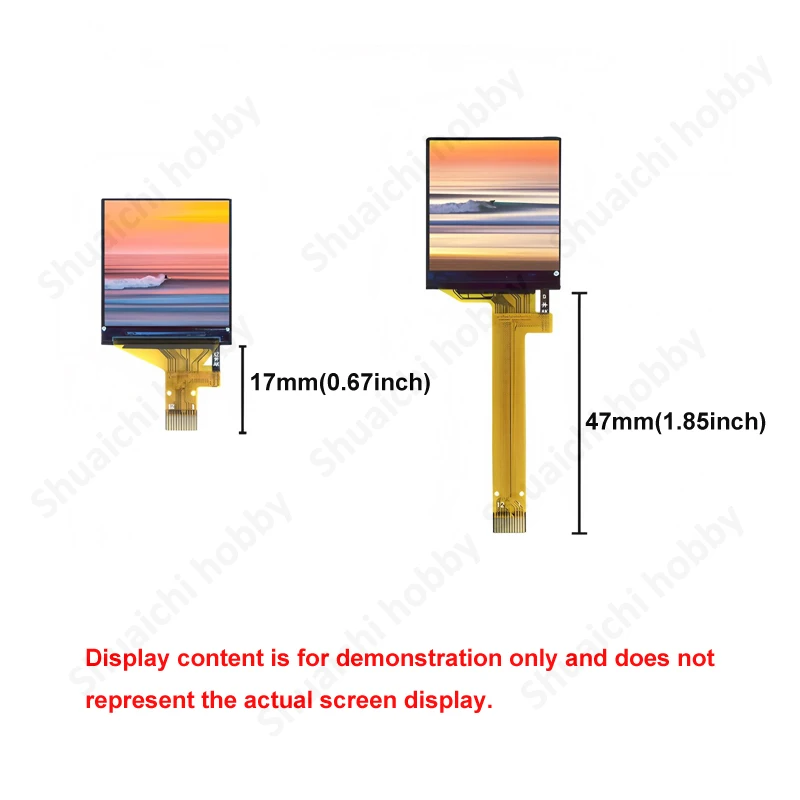 1PCS 1.3inch Full Color Display 12-Pin Plug-in Interface 240×240 Resolution DIY Model Universal Screen for RC Flight Instruments