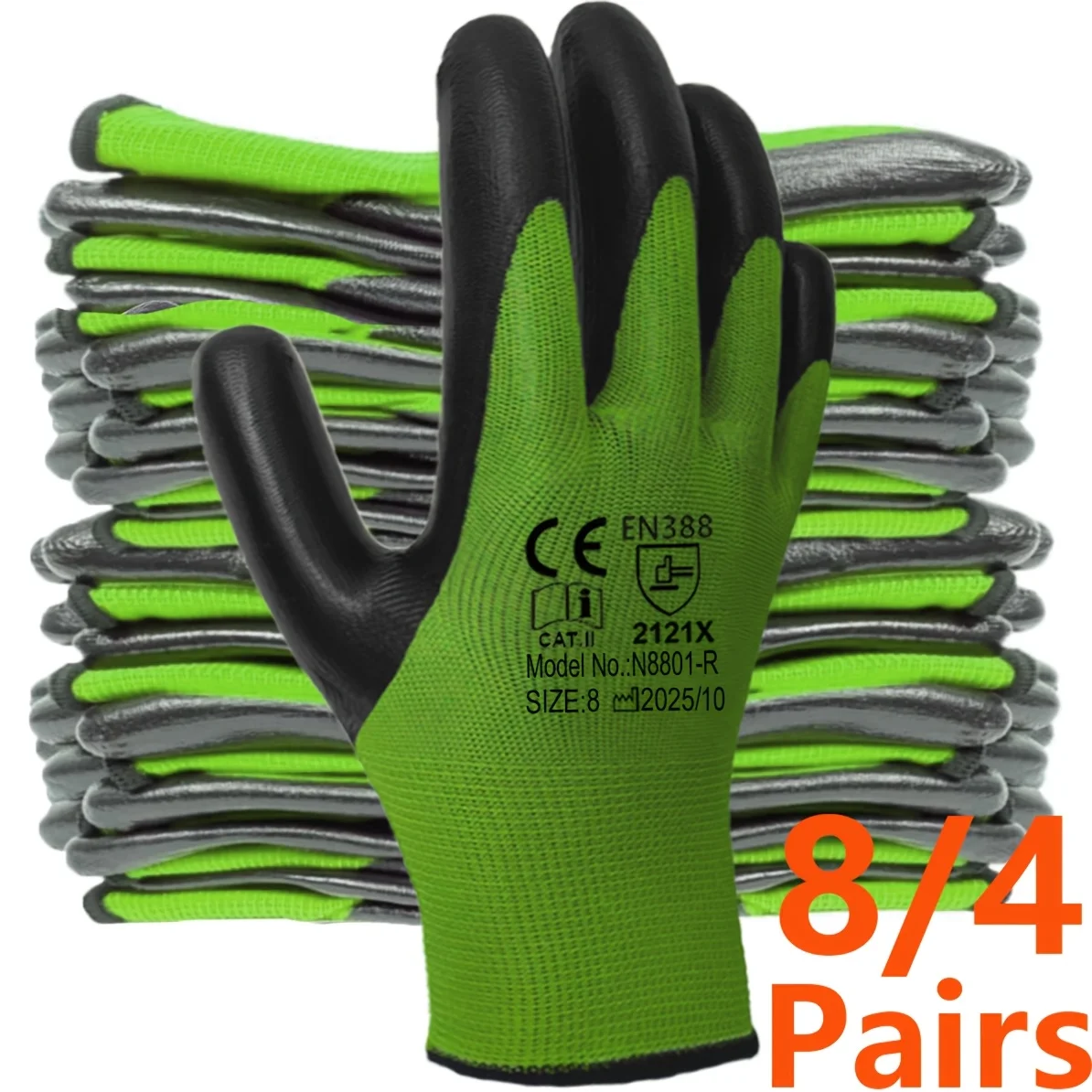 Gardening gloves - With the second layer of skin that fits snugly, ergonomic design for the palm of the thumb and the hand - more protective and safer. Different colors for different purposes. Men's and women's gloves. For home, garden, car and daily use.