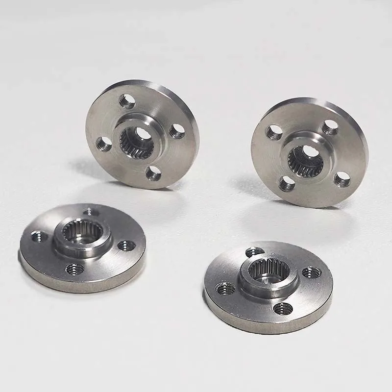 25T Stainless Steel Steering Wheel Disc, 304 Stainless Steel, MG995/996/8120 Wear-Resistant Standard Servo, Universal Fit