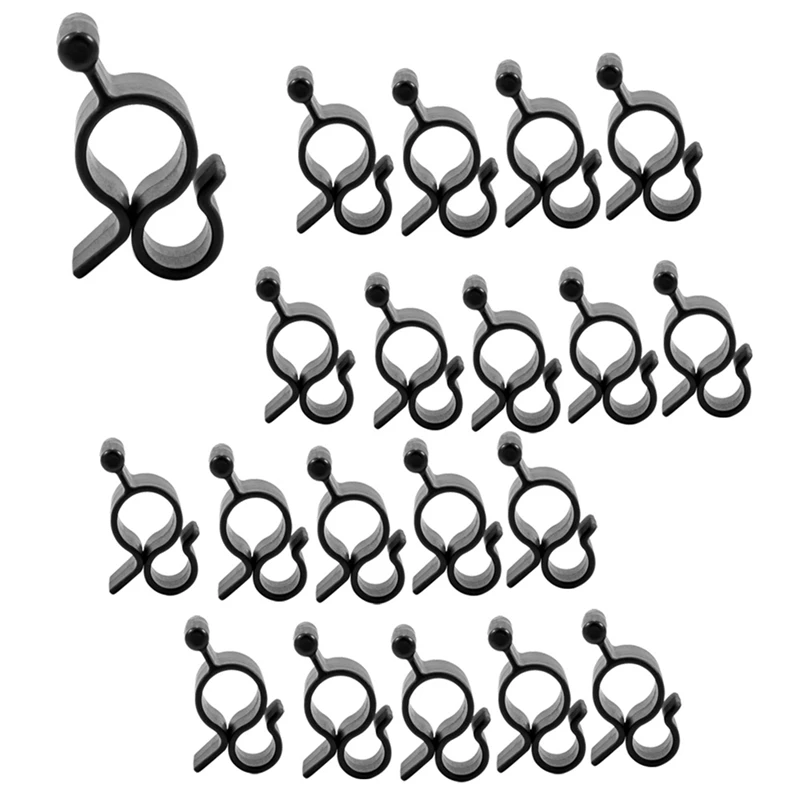 

20Pcs Camping RV Awning Hook Clips Light Rope Clamp RV Traveling Tent Clip Light Hanger Awning Lights Decor