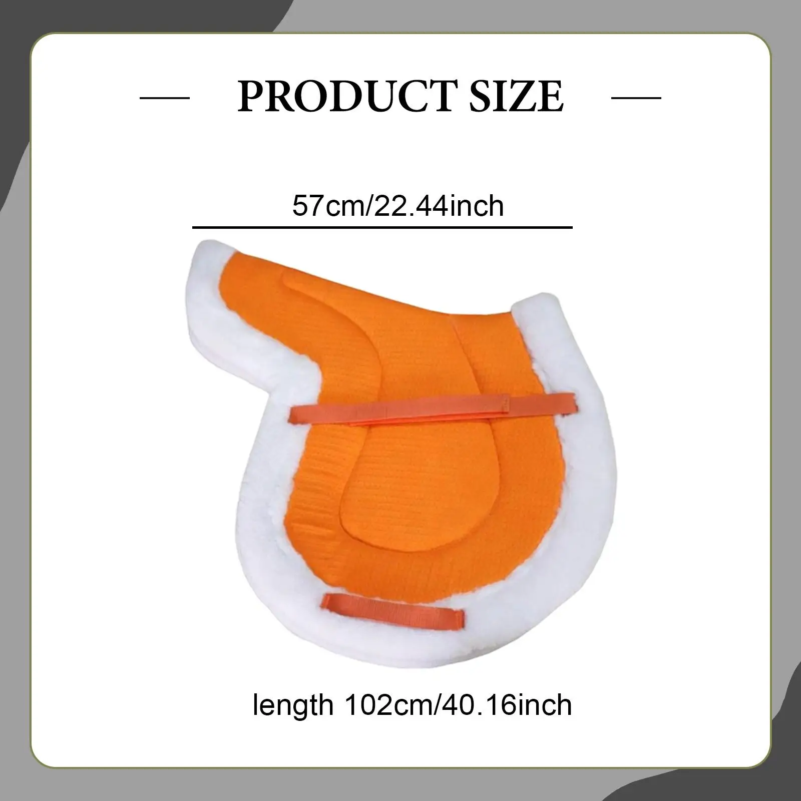 وسادة سرج الحصان، وسادة ظهر قابلة للغسل، ملحقات ركوب عملية، بطانية سرج خلفية للحصان للعرض اليومي #6