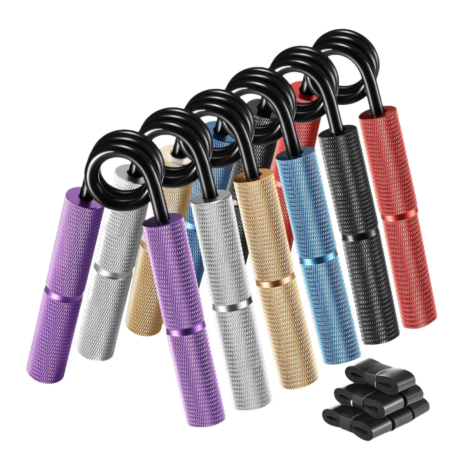 6Pcs Grip Strength Trainer Portable for Musicians Daily Exercise Men Women