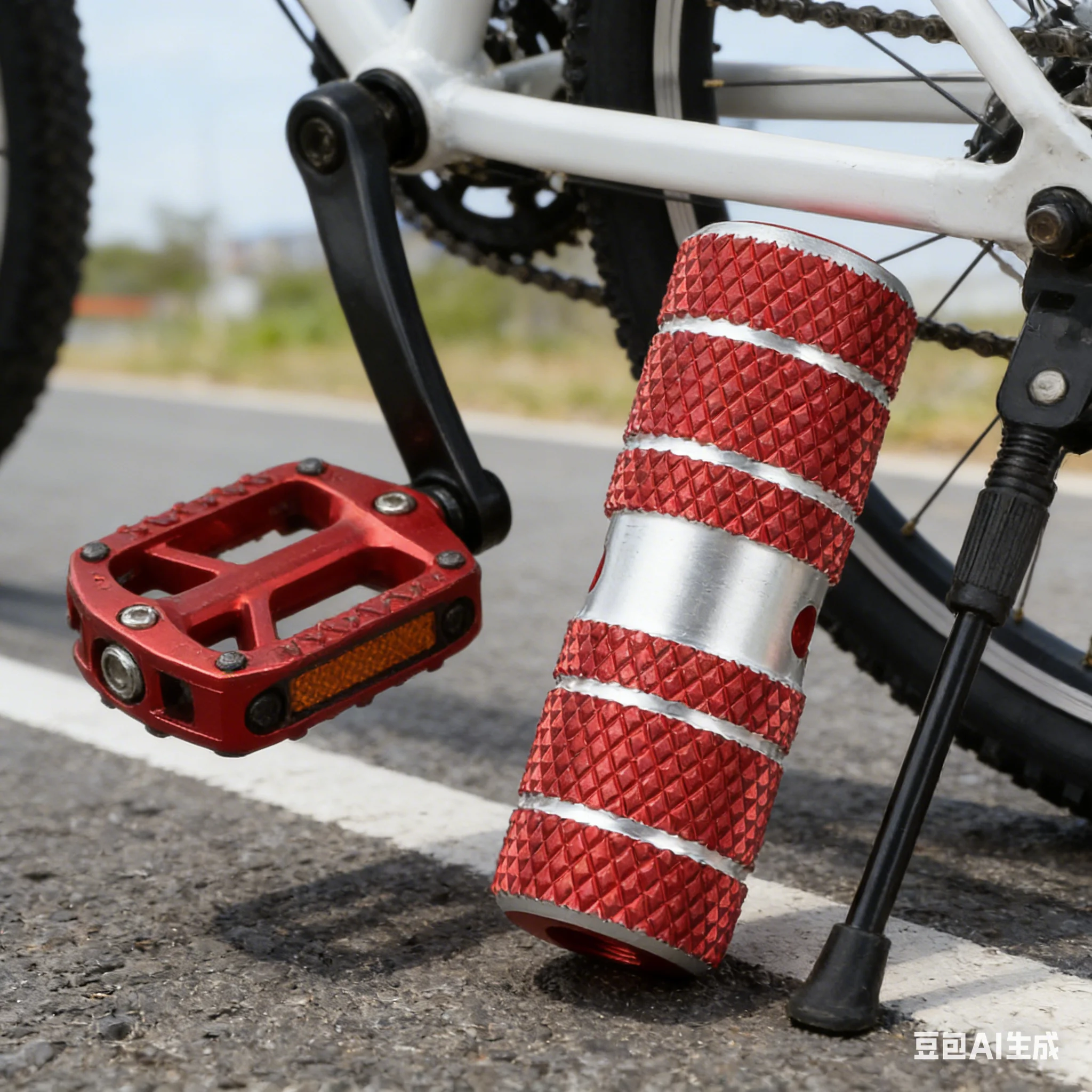 2pcs Bicycle Rear Pedal Solid Aluminum Alloy Anti Slip Foot Column Pedal For BMX/mountain/ordinary Bike Stunt Pegs Replace Parts