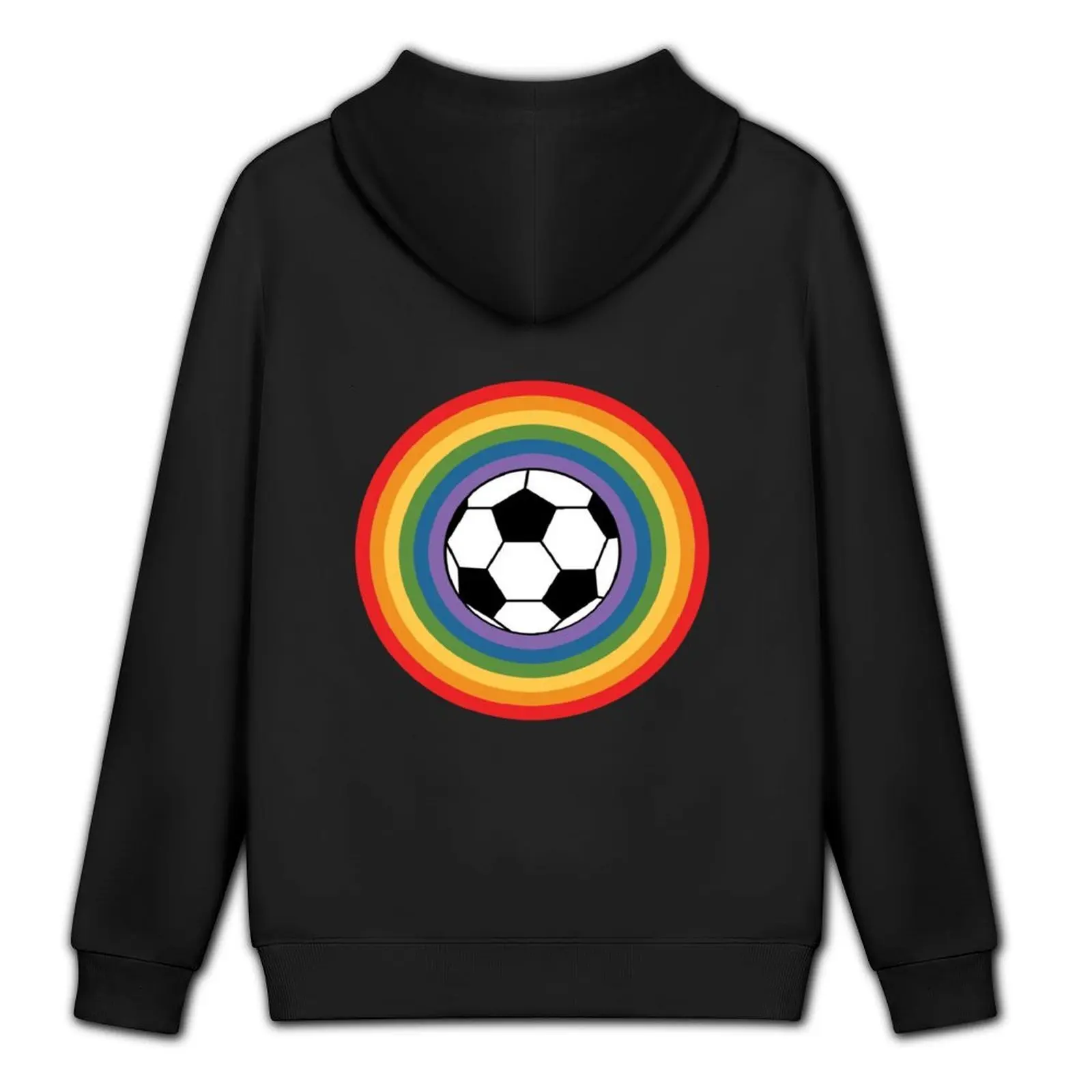 soccer ball and rainbow Hoodie men's sweat-shirt set mens designer clothes men clothing men's autumn clothes japanese hoodie