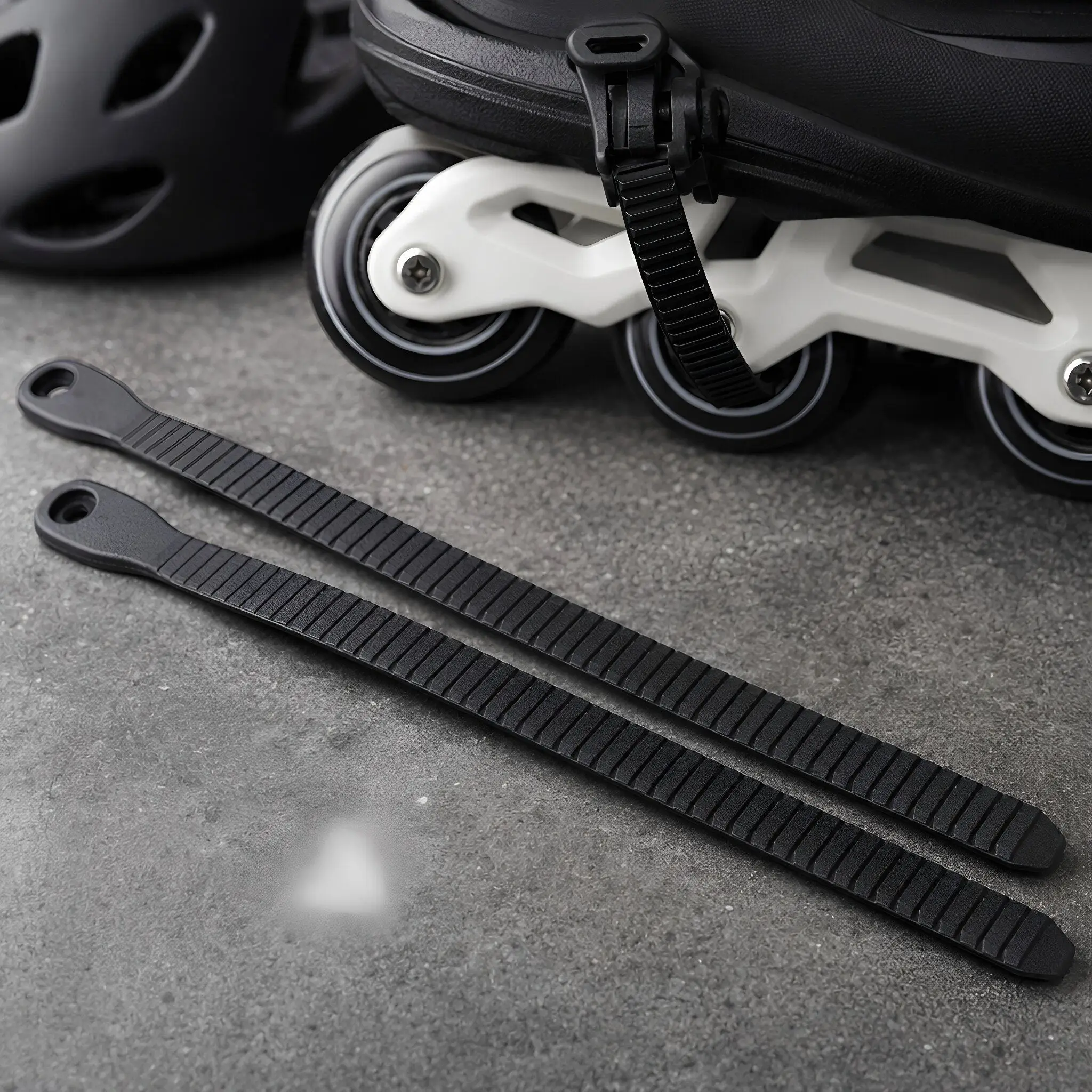 Grip Inline Skate Replacement Strap Binding Black PVC Professional Buckle Straps