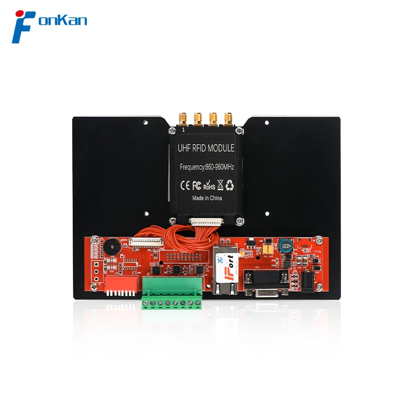 Access Control Card Read Long Range Reader RJ45 RS232 Uart UHF RFID E710 Module With Heatsink