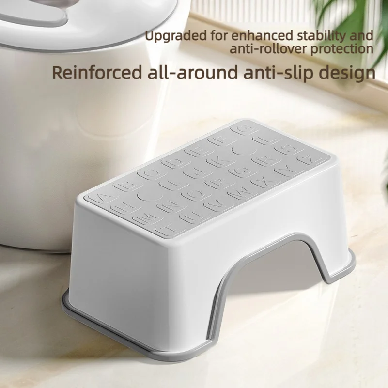 Children's footstool, non-slip washbasin and face-washing footrestbaby bathroom toilet foot pedal stool, nursing piano low stool