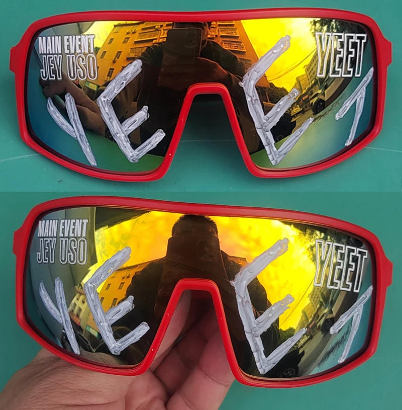 Jey Uso YEET Sport-Sonnenbrille für Erwachsene, Bloodline Wrestling, Fan-Ausrüstung, seltene Farben, sportliche Sonnenbrille für Männer und Frauen – Detail 22