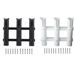 1PCS Black Or White Plastic Fishing Rod Pole Holder Marine Yacht Hardware Fishing Pole Rod Holders For Boats