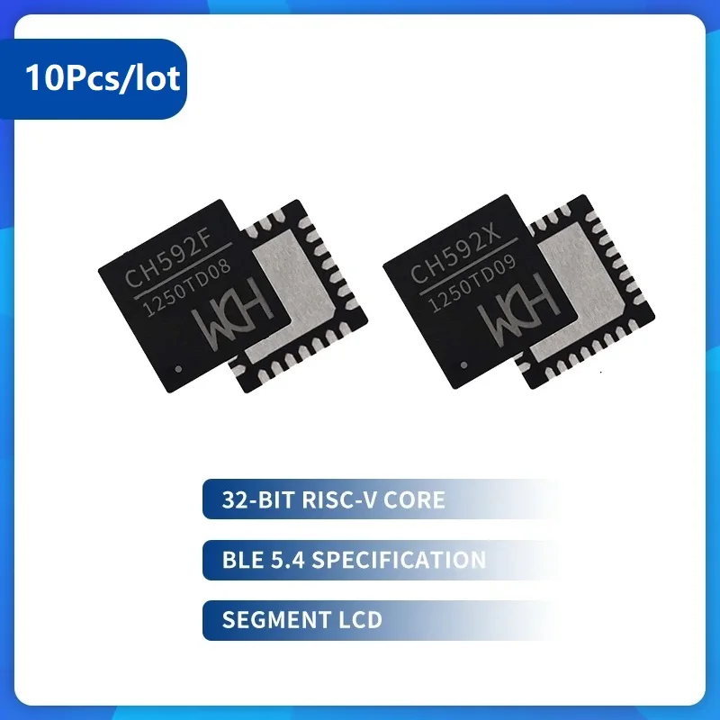 10 шт/лот CH592X / CH592F Микроконтроллеры RISC-V BLE5.4 MCUs