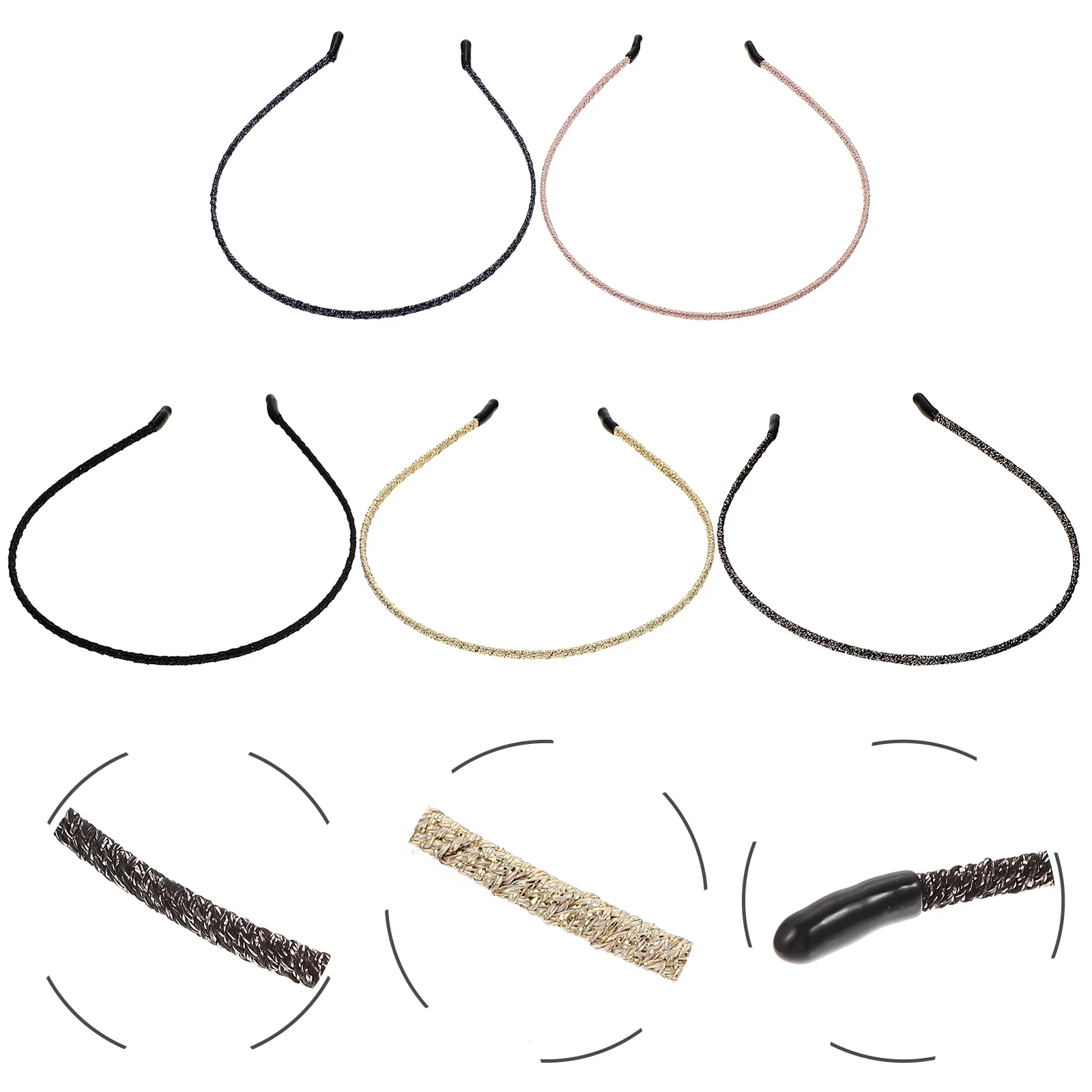 

5 Pcs Hair Bands for Thin Headband Fleece Headbands Women Face Washing Colorful Child