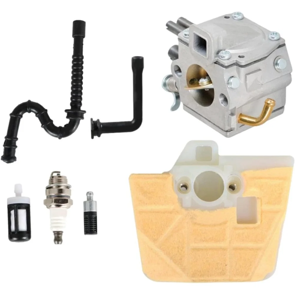 Carburetor Maintenance Kit for MS340 MS350 MS360 Chainsaws Containing Carburetor Air Filter Fuel Line and Oil Tube
