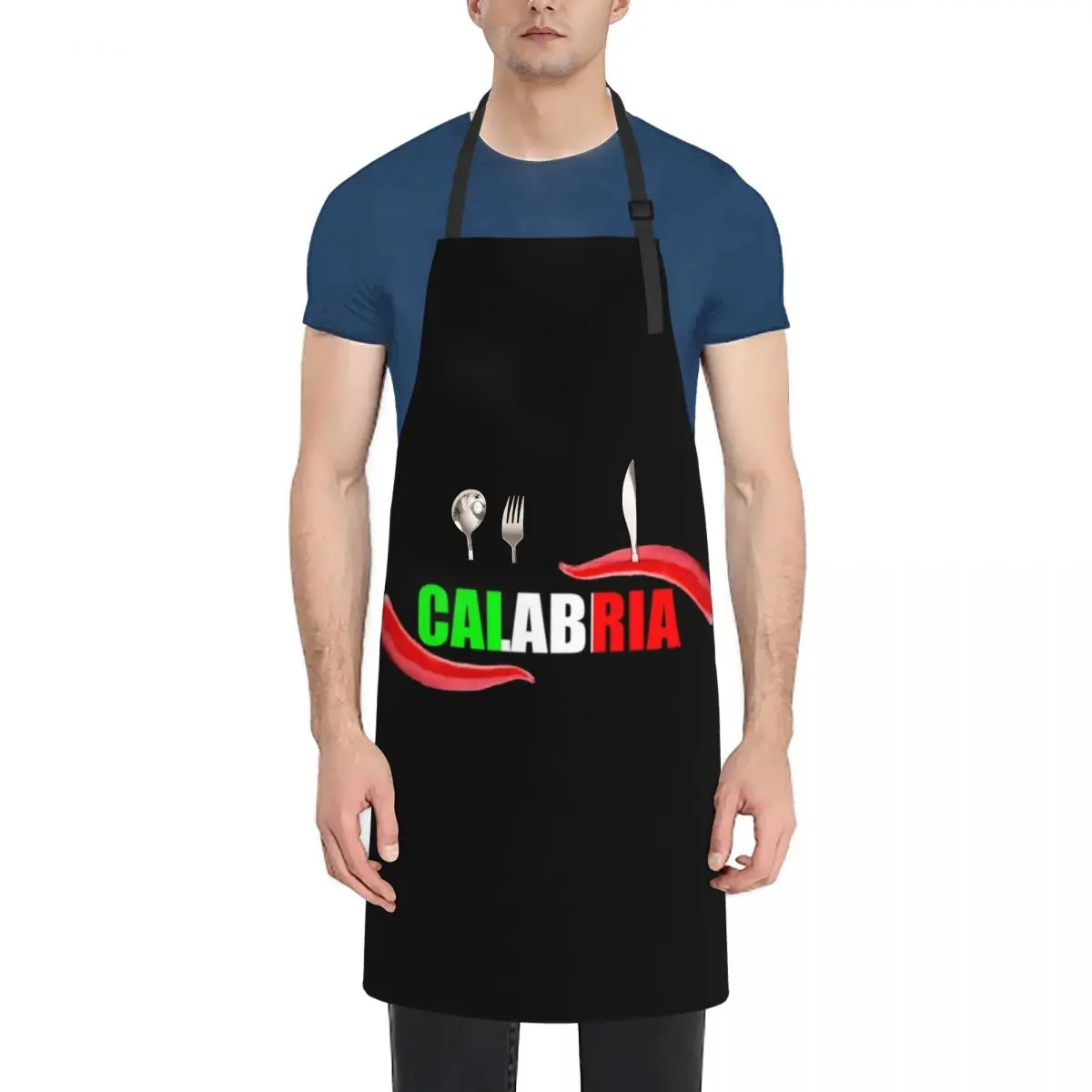 

Calabria Peperoncino design, tricolore italy Apron Waterproof Kitchen For Women For Nail Stylist Apron