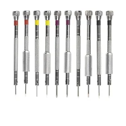 0.8-1.6mm Small Steel Screwdriver for Watch Glasses Repairing Portable Hand Tools Band Removal with Mini Link Pins Watchmaker