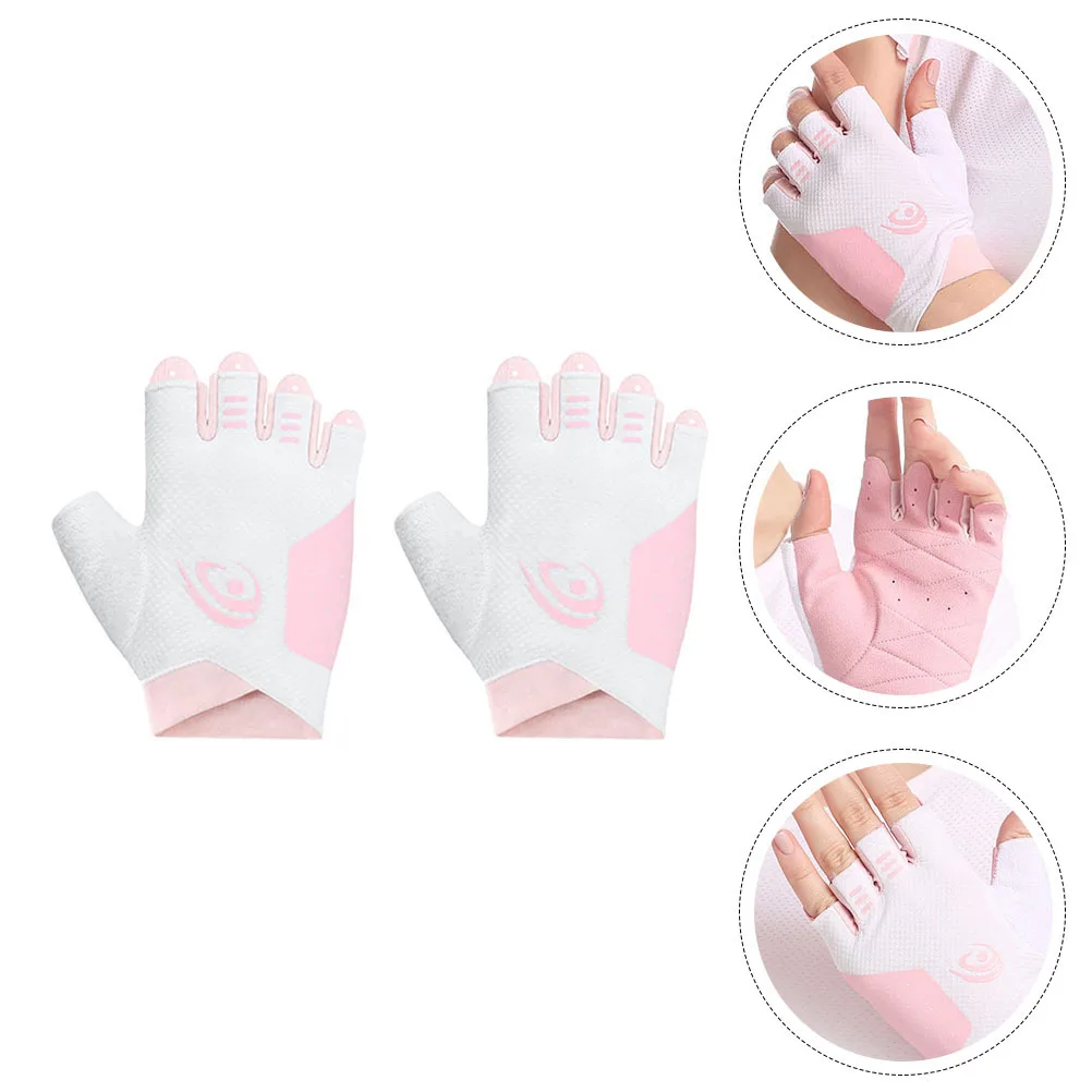 

1 Pair Fitness Gloves Breathable Half-Finger Design For Cycling Mountaineering Outdoor Sports Lightweight Durable Bike Gloves