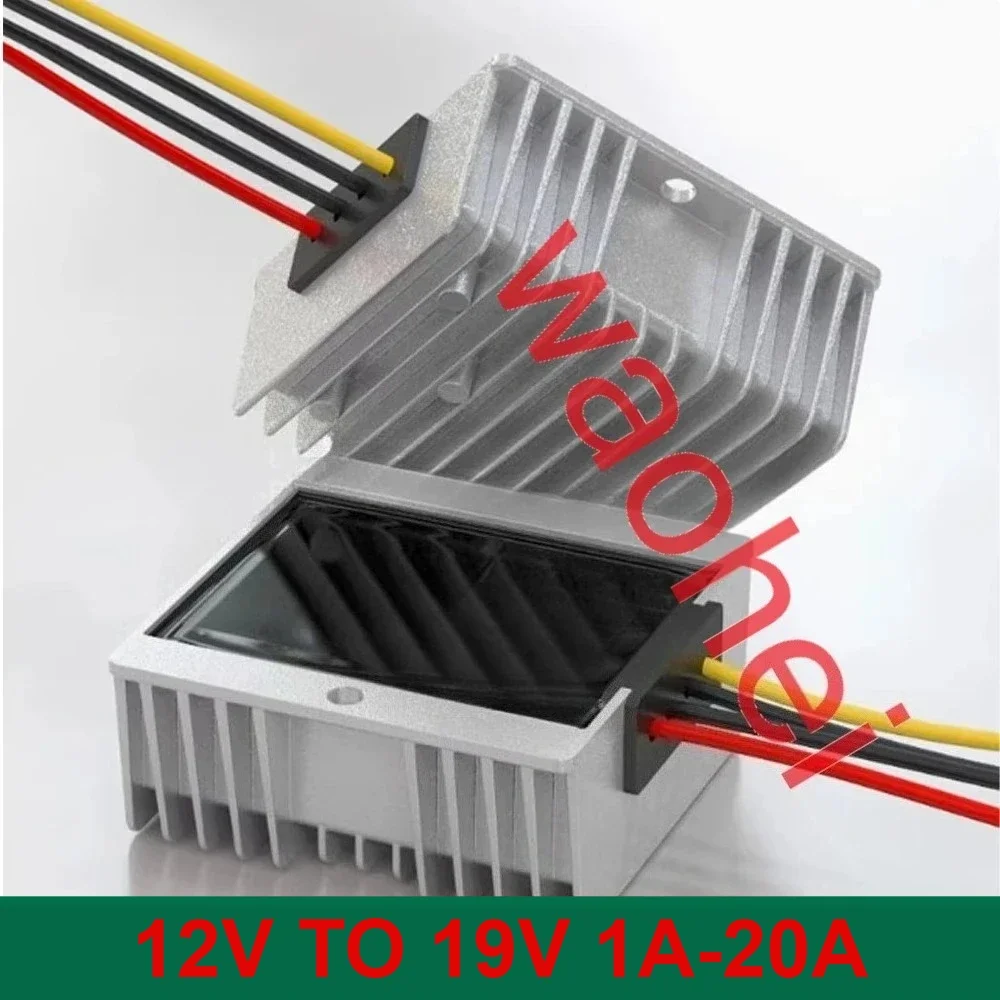 12V to 19V 1A 3A 5A 8A 10A 15A 20A DC DC Step-up Converter Car Laptop Power Supply Waterproof 12 Volt to 19 Volt Boost Module