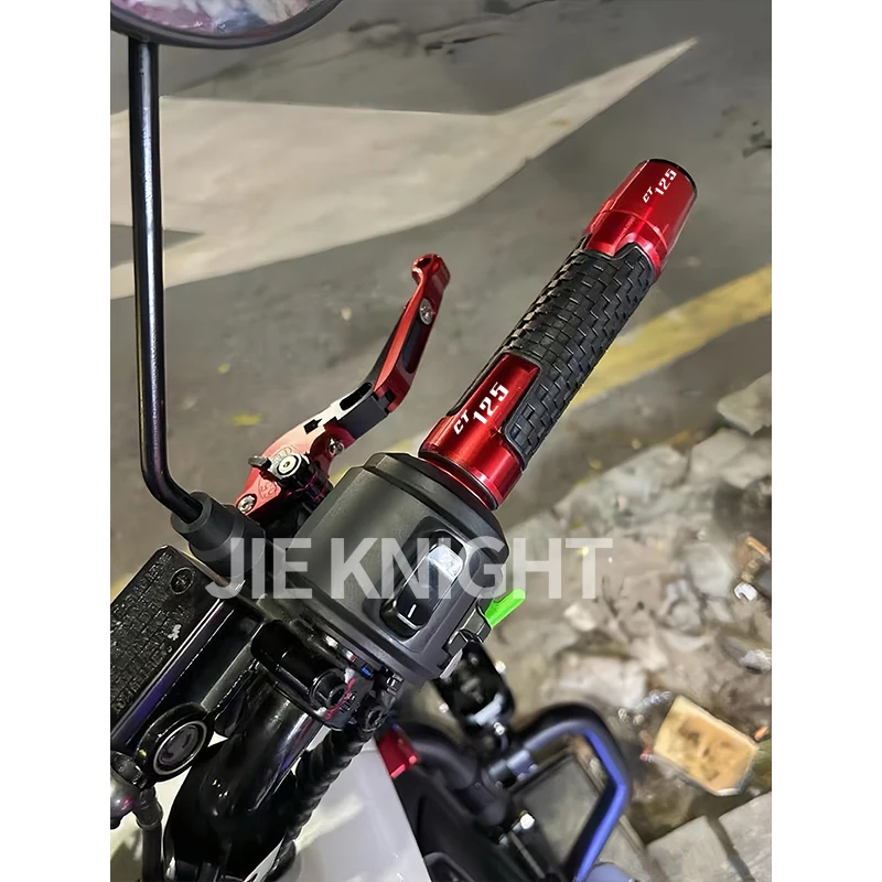 For HONDA CT125 CT 125 Hunter Cub 2012-2025 Accessories Motorcycle Handlebar Grips CNC aluminum Rubber Hand Thruster Grips