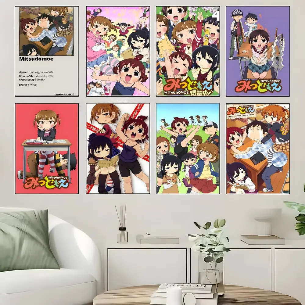 Shonen Anime M-Mitsudomoe Poster Crease Free Waterproof Durable All Space Wall Decor