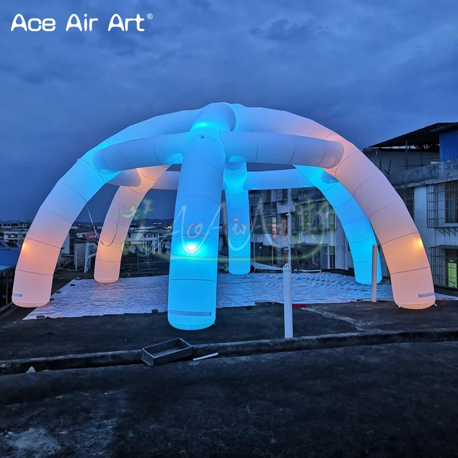 Giant 8m Inflatable Party Tent Model With Led For Wedding,Inflatable Spider Tent For Event Decoration