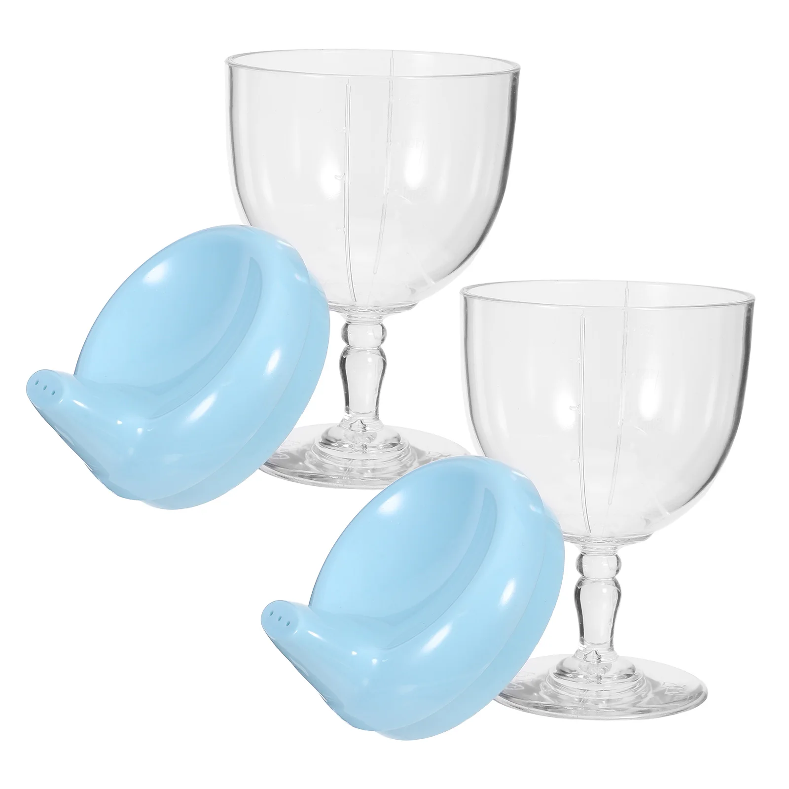 

2 Pcs Learning Cup Non Spill Sippy Water Plastic Training Cups for Drinking Infant Toddlers 's