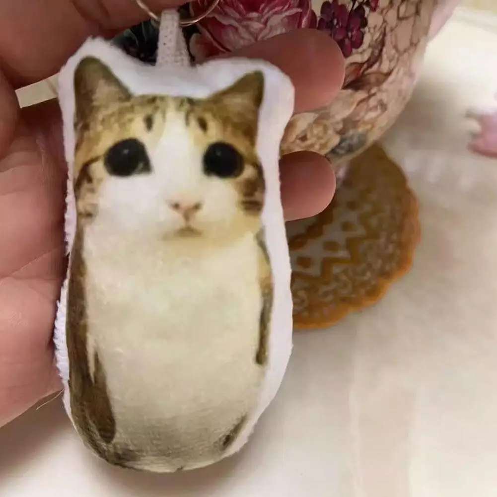 Kreativer Meowl OMG Süßer Katzen-Plüsch-Schlüsselanhänger mit Sound, Quetschspielzeug, lustiger Taschenanhänger, Geschenk, niedliches Fidget-Spielzeug – Detail 14