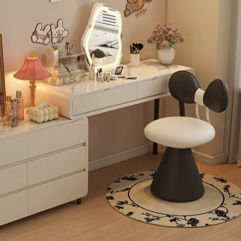 Home Italian style light luxury dressing stool Female bedroom makeup chair Creative Butterfly Design Backrest Dressing Chair