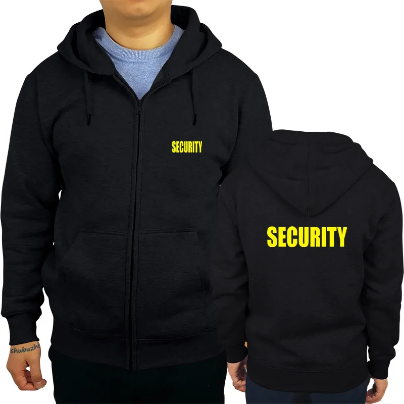 Security hoodie Mens Neon Staff Event Front & Back Print brand men hoodies bigger size 3xl sbz8148