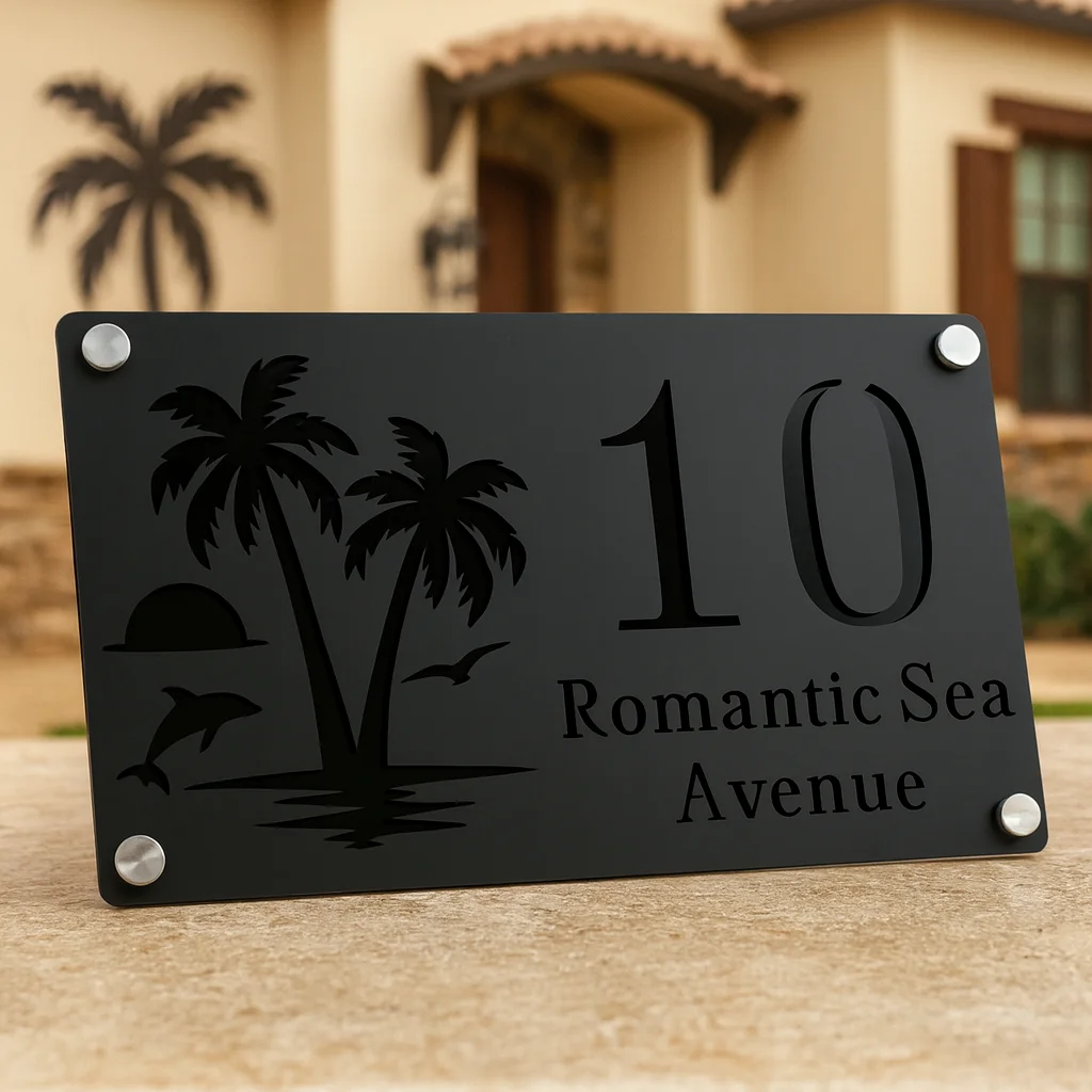 Seaside Palm Tree Sunrise Pers - огляд і ціна Home Security Laser
