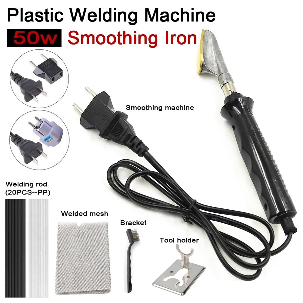 

220v 50w Smoothing Iron for Car Bumper Repair Hot Stapler Iron of Plastic Welding Machine Crack Leather Shoes Clothing