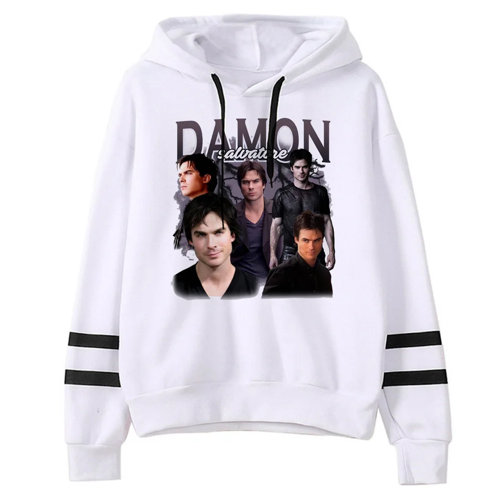 Damon Salvatore hoodie manga comfortable elegant anime sweater kawaii patterned teen pullover hoddie pattern funny