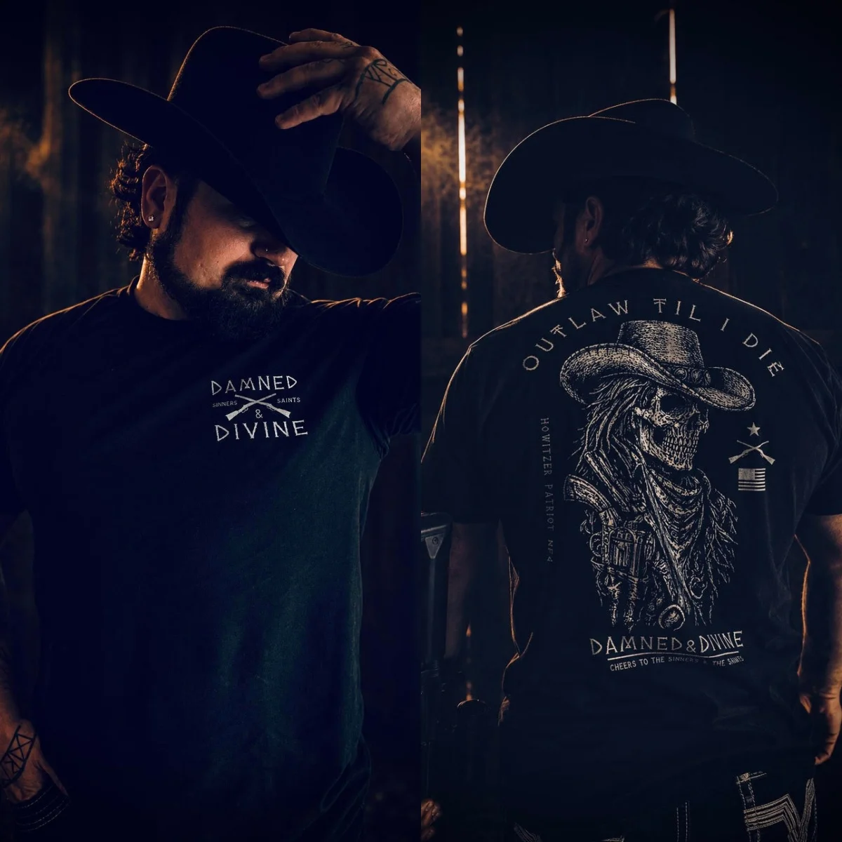 New Outlaw Tee Tactician Graphic Cotton Tee Printing High-end Luxury Unisex Style Both of Men and Women
