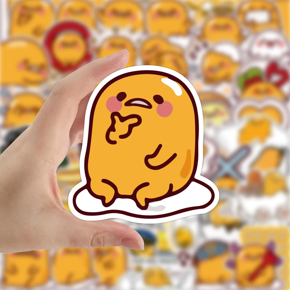 10/30/60/120 stücke niedlichen Cartoon Gudetama Sanrio Aufkleber lustige Graffiti Kinder Aufkleber Spielzeug DIY Telefon Fall Laptop Gitarre Aufkleber Dekor