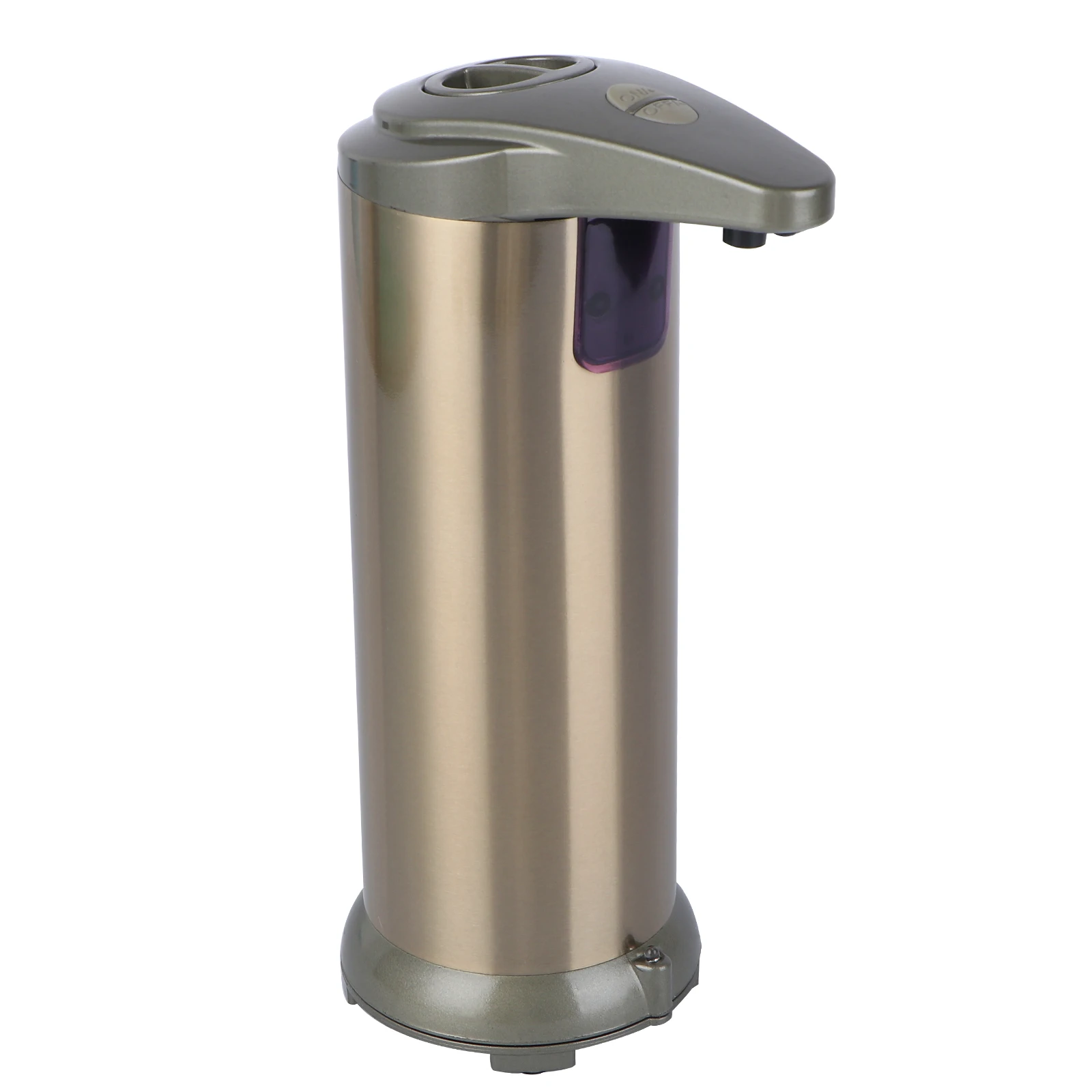 Automatic Sensor Soap Dispenser Stainless Steel Color Leak Proof Infrared Induction Bath Liquid Bottle for Shampoo