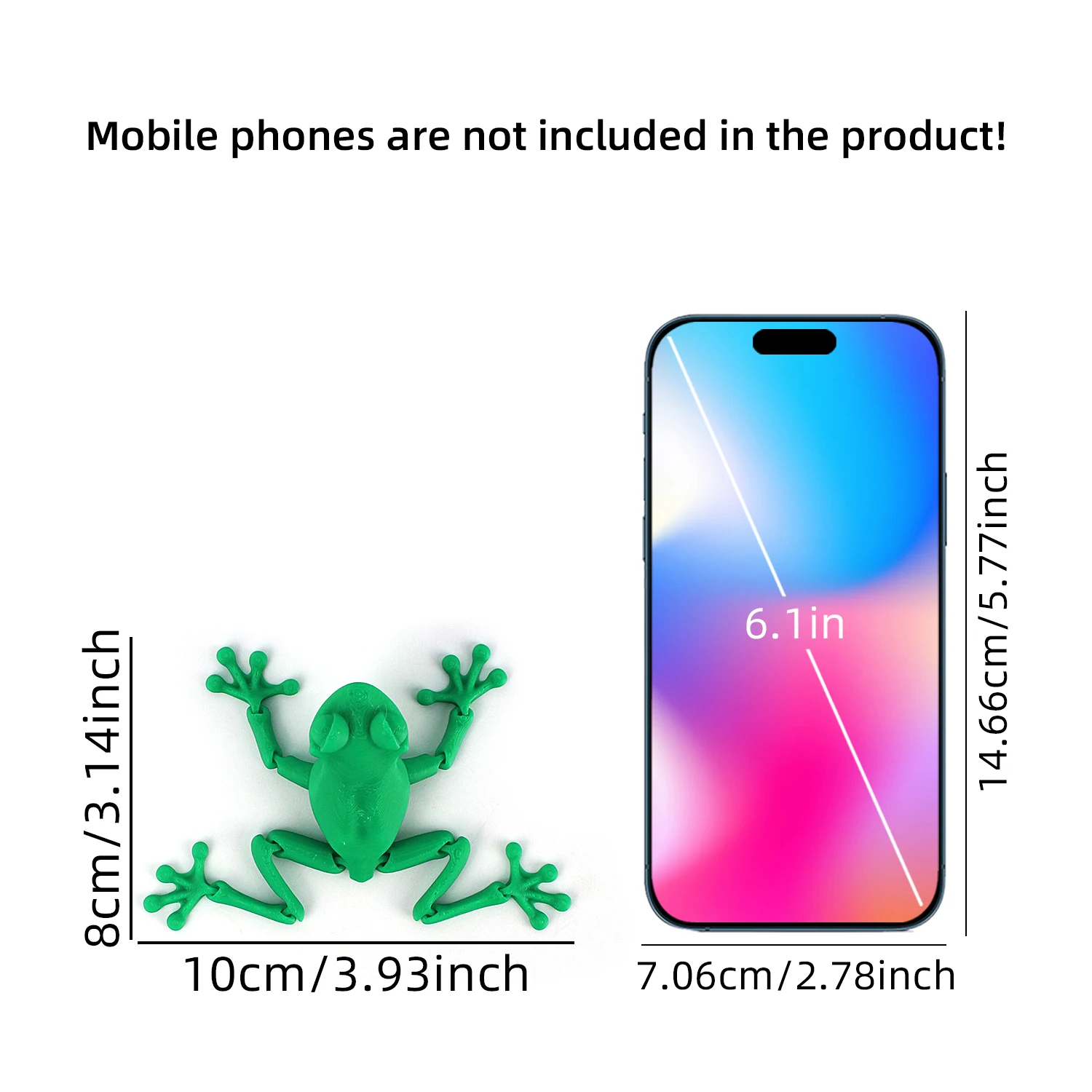 โมเดลกบเคลื่อนย้ายข้อต่อสีเขียวพิมพ์ 3 มิติ, ตุ๊กตาสัตว์น่ารัก, ของเล่นบีบอัดตุ๊กตาการ์ตูน