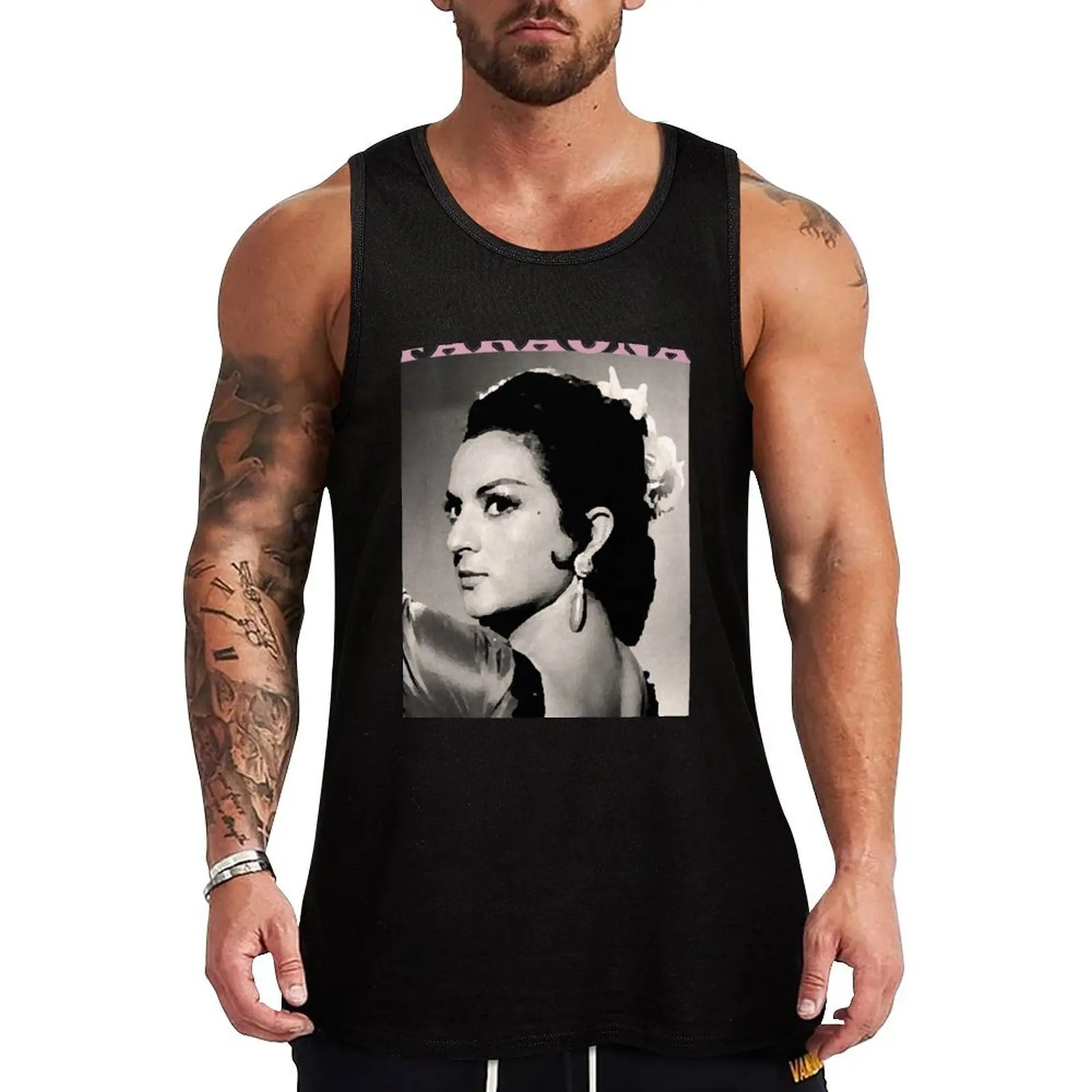 

Faraona Lola Flores limited offer Tank Top Body man Bodybuilding shirt Gym clothes T-shirt male