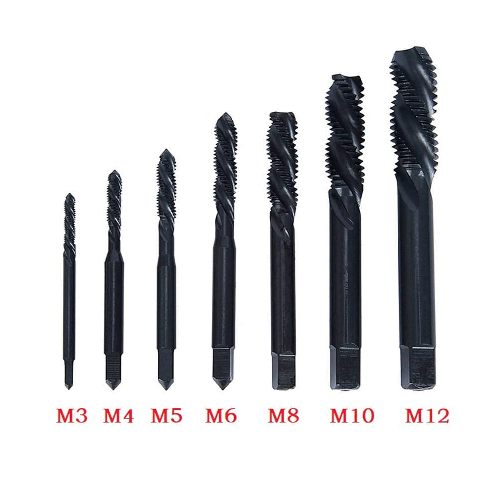 1pc HSS Machine Thread Metric Plug Tap Drill Bits M5 M6 M8 M10 Nitriding Spiral Metric Plug Tap Thread Tap Hand Tools