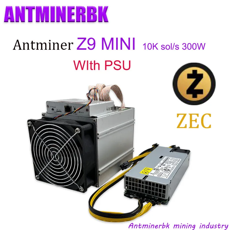 Verwenden 80-90% der neue miner Antminer Z9 Mini 10k Mit netzteil ASIC Equihash ZCASH Miner Mehr wirtschaftlich als S17 S9 Z11 Z9 Innosilic