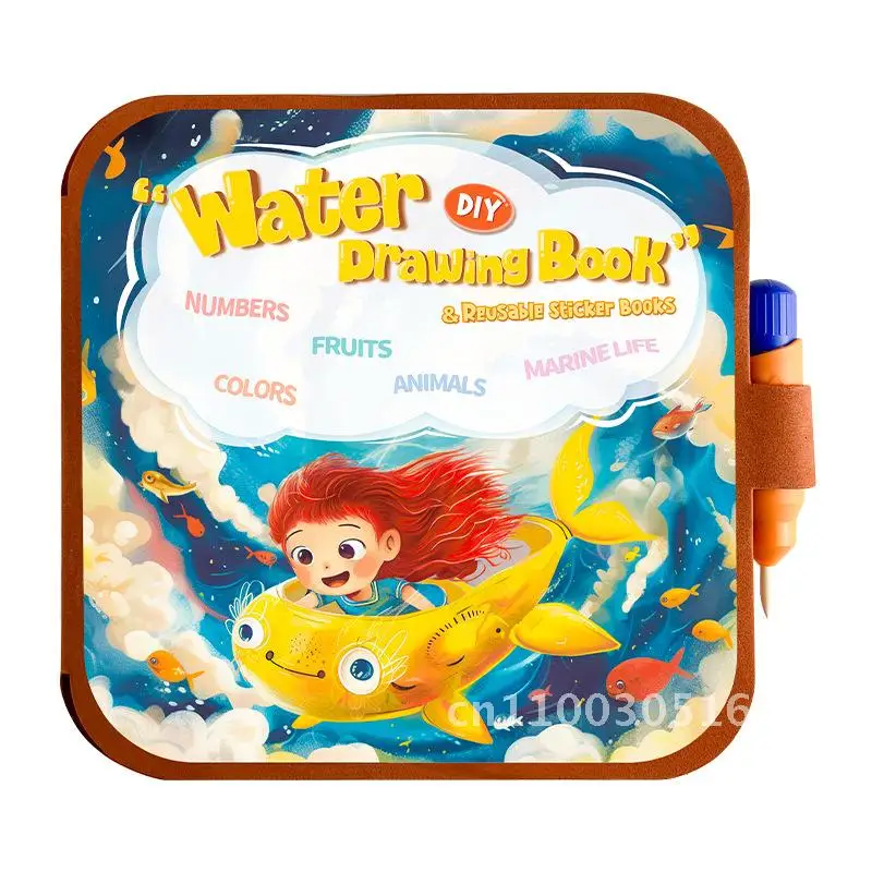 เด็ก Magic หนังสือภาพวาดน้ํา Tear Book Quiet DIY Graffiti Coloring Early Education ของเล่นเด็ก Creative Picture Book