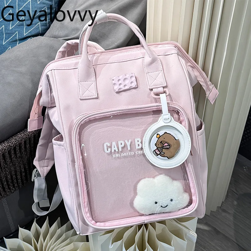 

Women's Backpacks Original Japanese Style Double Shoulder Bag for Women Large Capacity Girl Canvas Backpack Casual School Bag