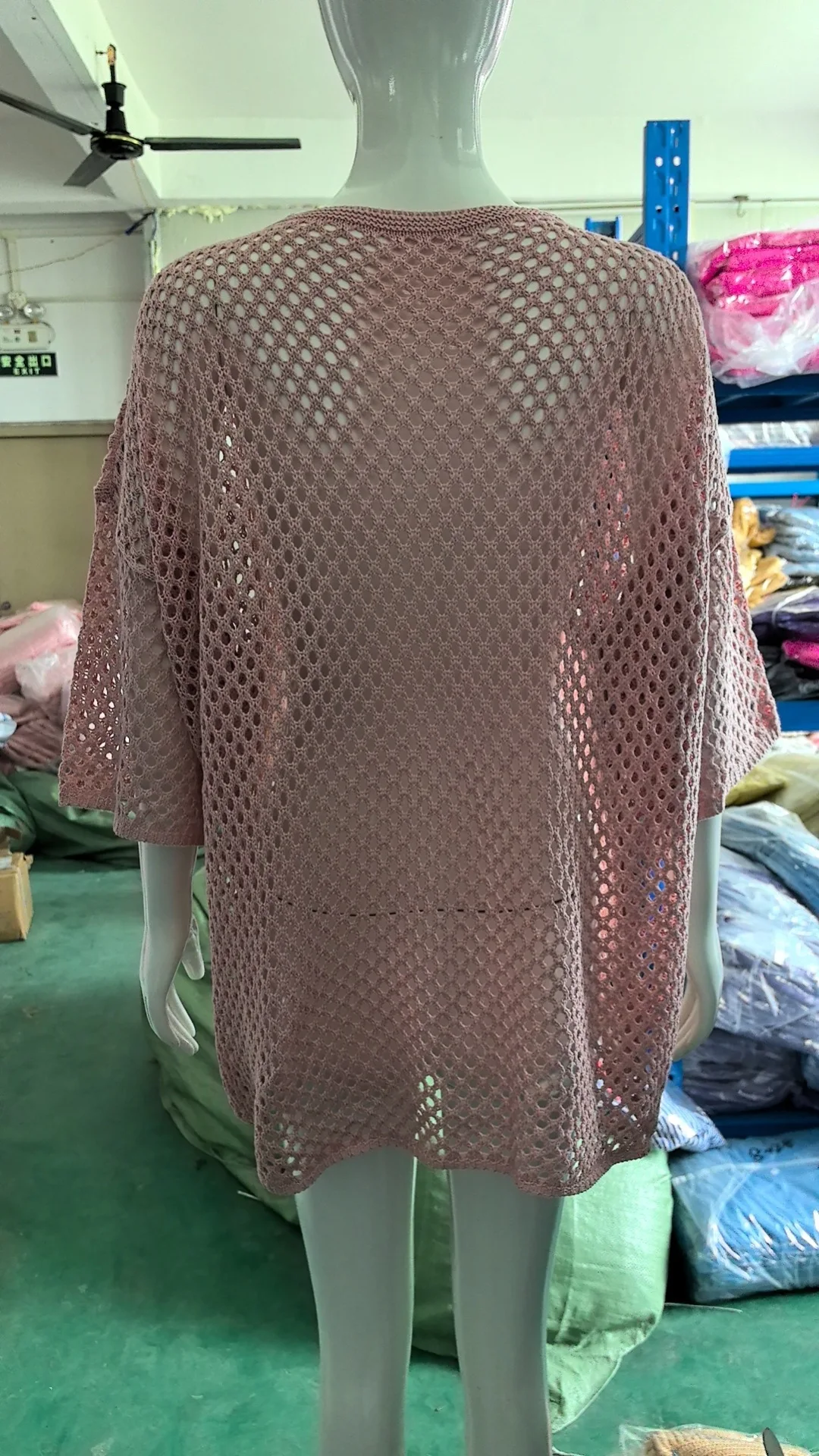 Pullovers women 2026 Summer five-star round-neck knitted elegant three-quarter sleeve top air-conditioned shirt XXXXL clothing