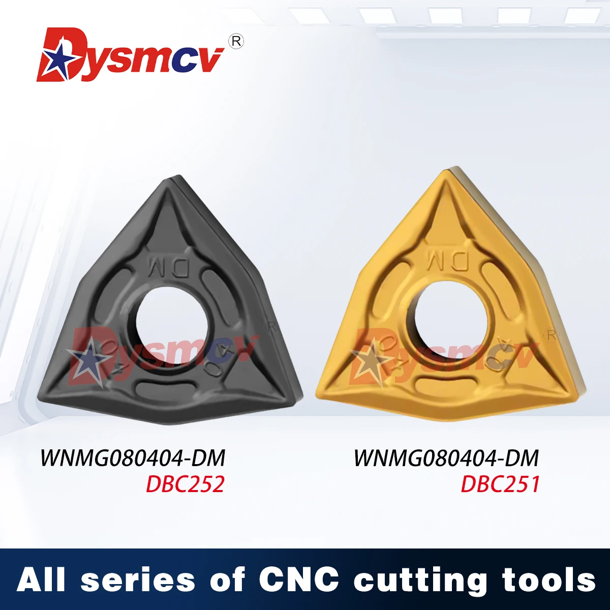 WNMG080404-DM DBC251 WNMG080408-DM DBC252 WNMG080412-DM DBC252 DBC251 High Quality Lathe Cutting Inserts Turning Tools Cutters