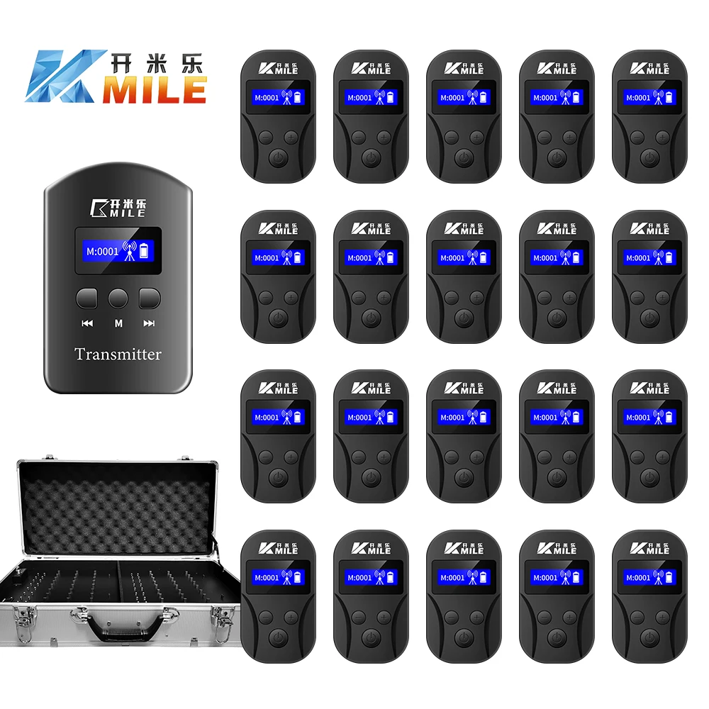 KAIMILE Wireless Whisper Tour Guide System Simultaneous Interpretation System Audio Receiver Transmitter KML-101