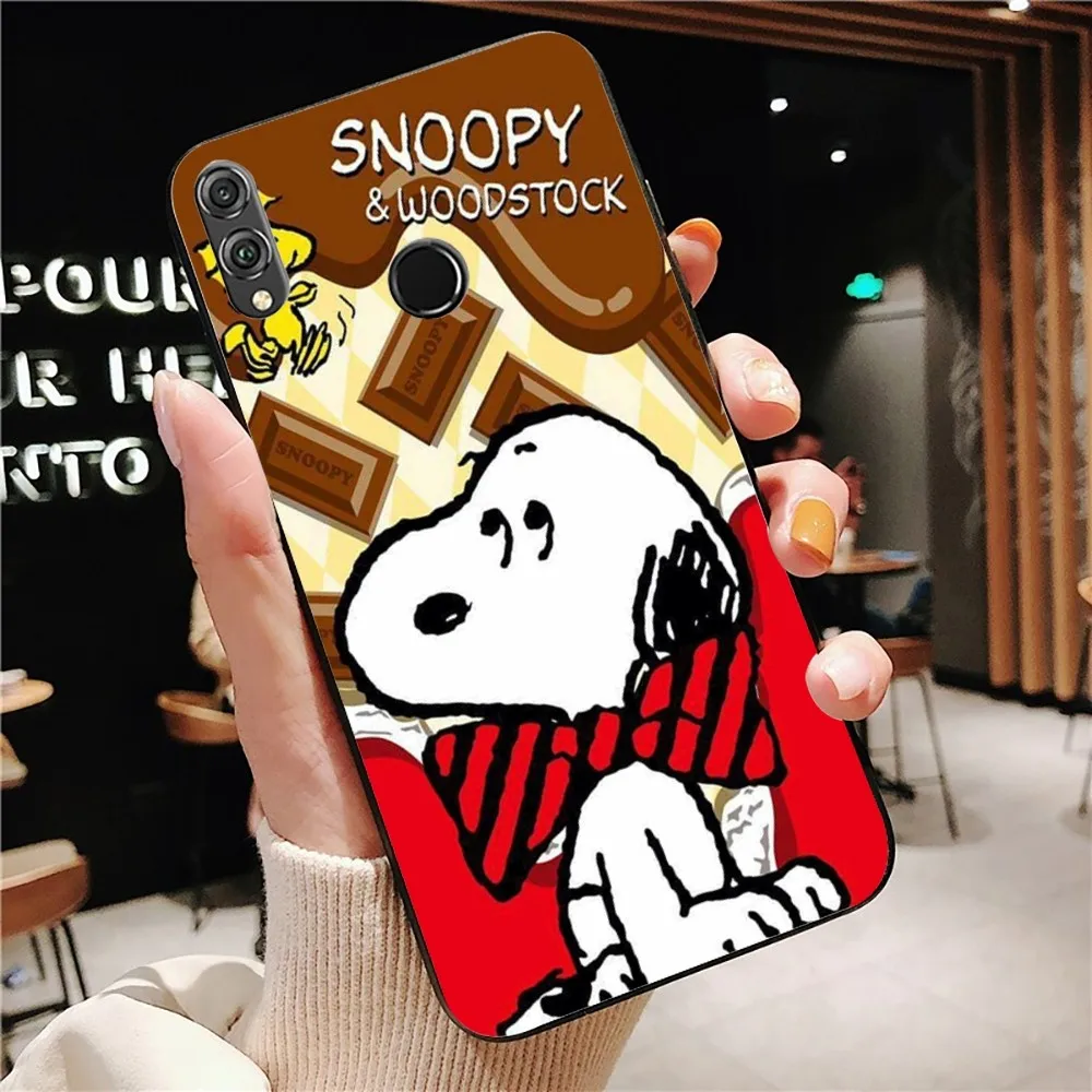 Cartoon S-Snoopy Dog Phone Case For Huawei Honor 10 lite 9 20 7A 9X 30 50 60 70 pro plus Soft Silicone Cover