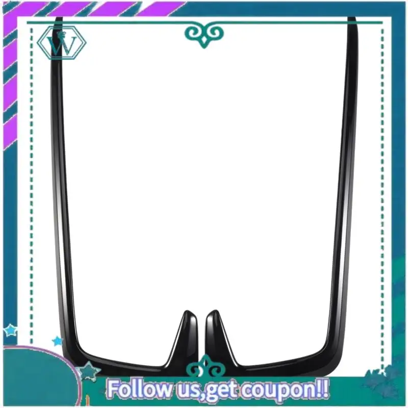 

AA92-2Pcs Gloss Black Exterior Front Fog Light Lamp Cover Trim Fit For Honda Civic 2019-2020